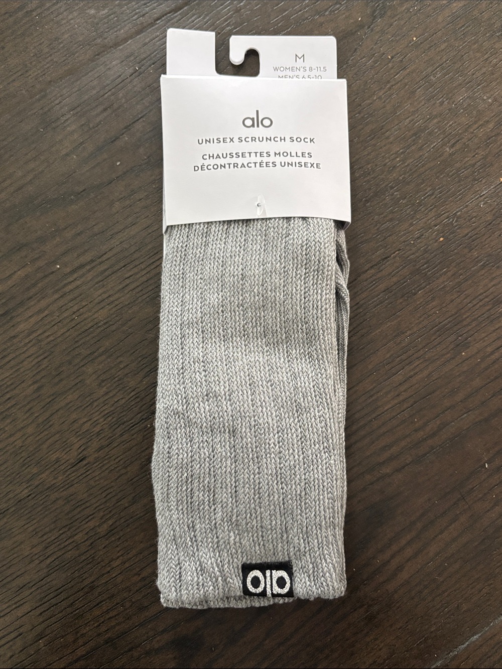 ALO Yoga Unisex Scrunch Sock — Light Gray